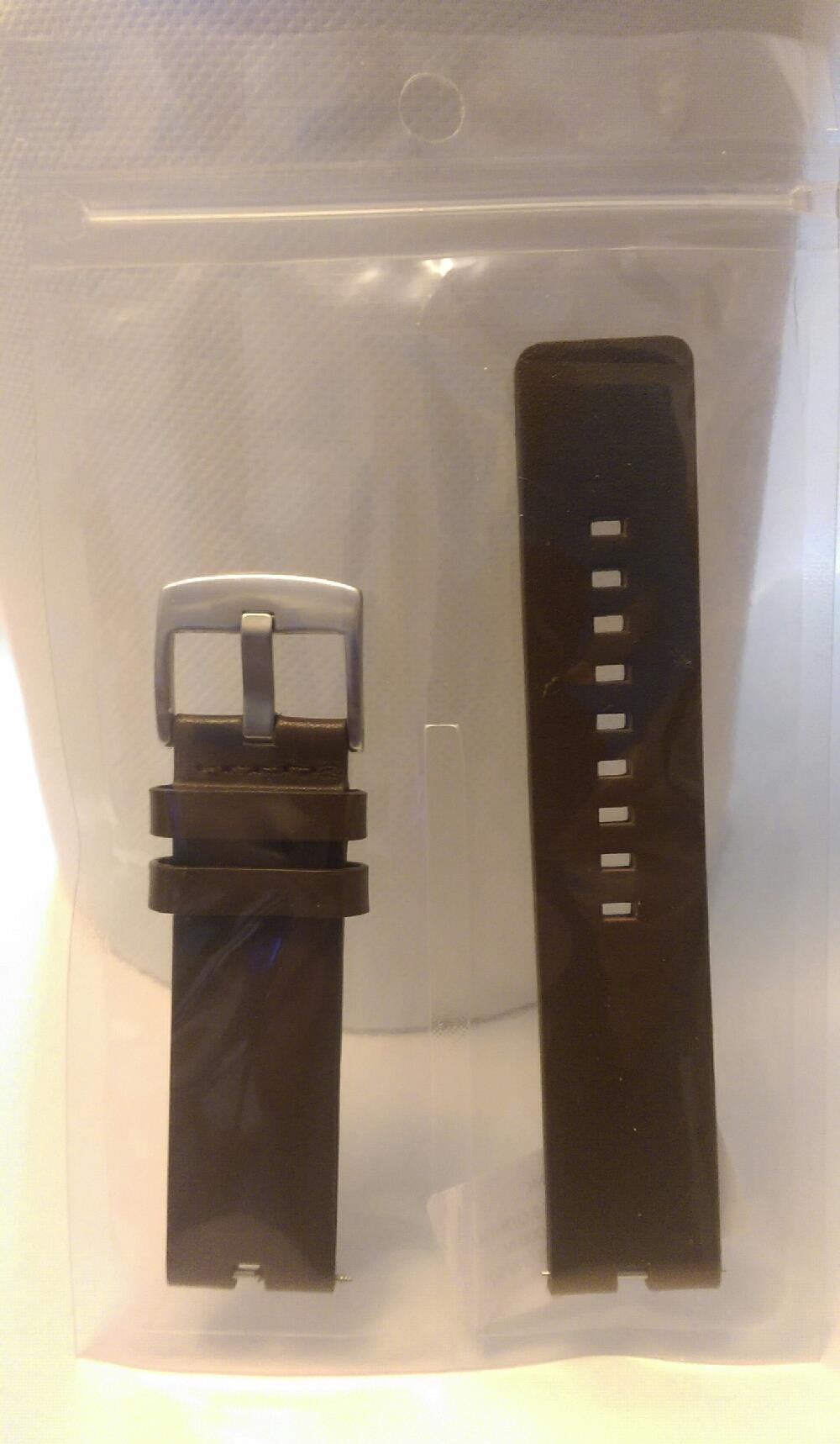 Curea maro din piele 22mm pentru Smartwatch Motorola Moto 360 1st Gen