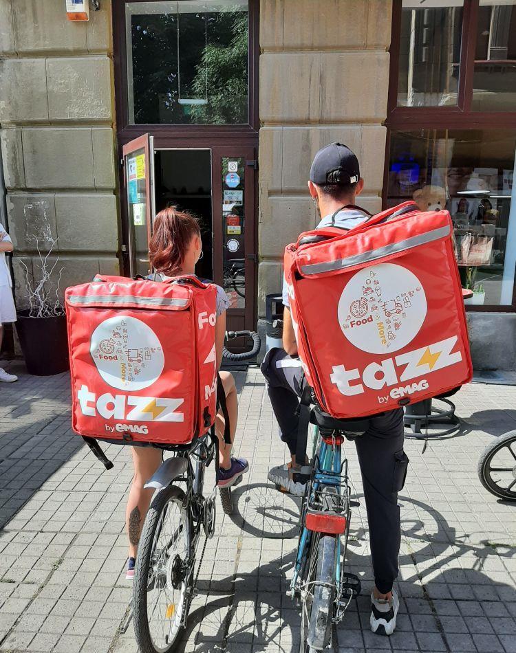 curier livrator pe scuter sau mașină - contract colaborare Tazz By Emag