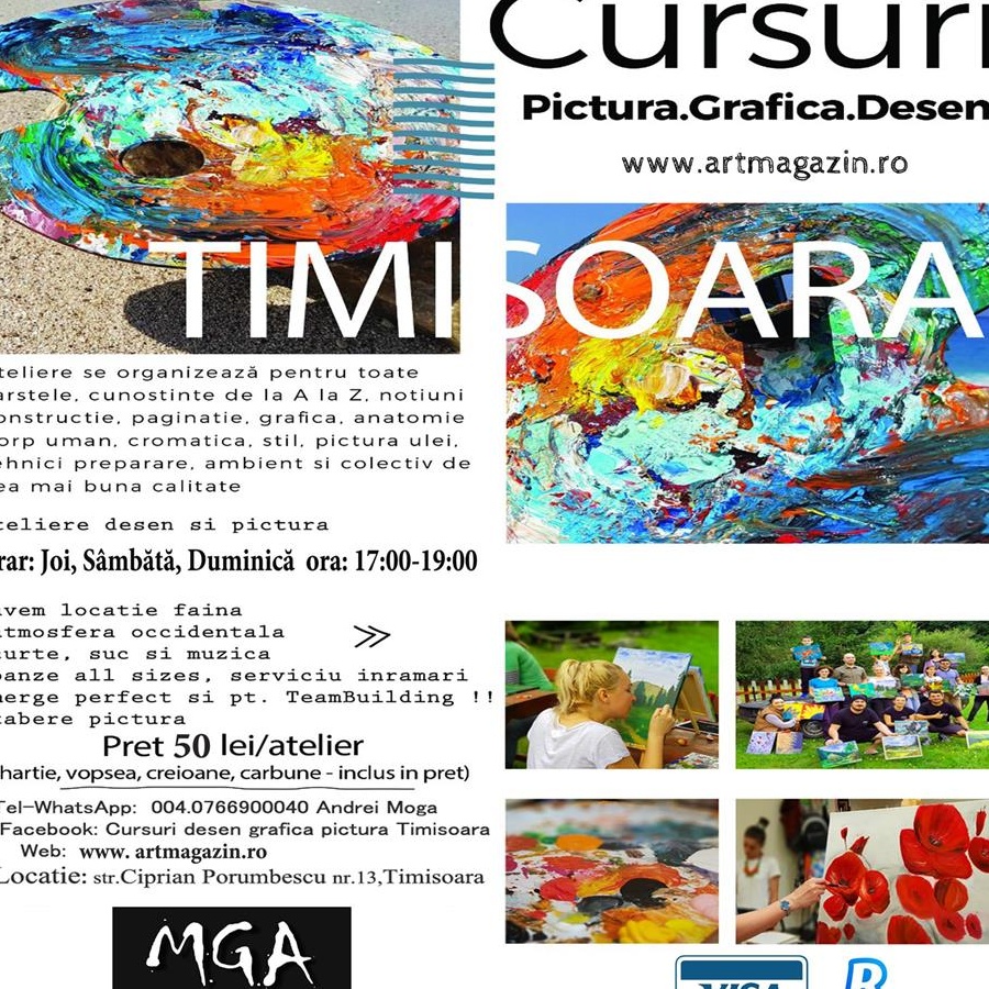 Curs Pictura și desen pictură la șevalet in ulei acril etc.