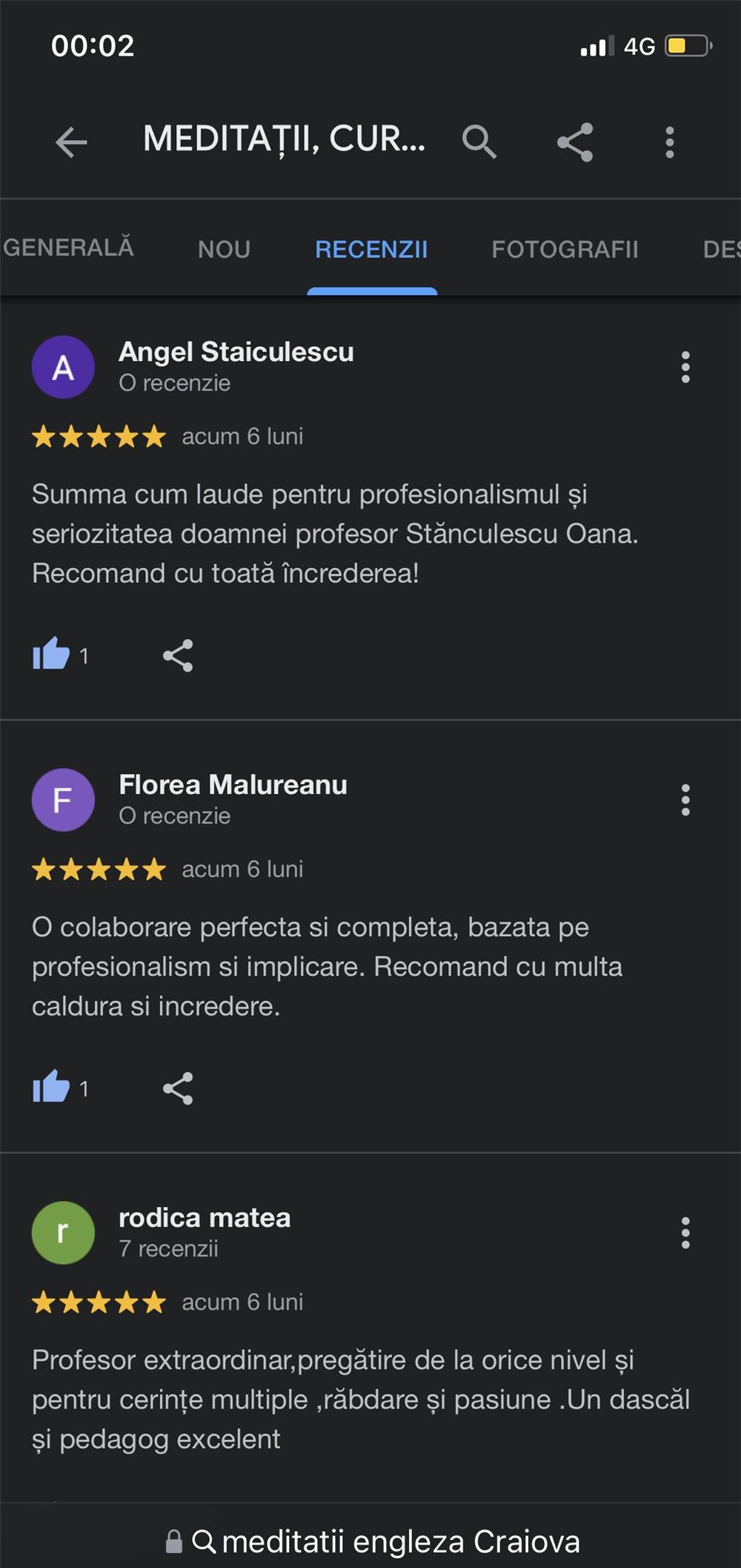CURSURI PERSONALIZATE ENGLEZA