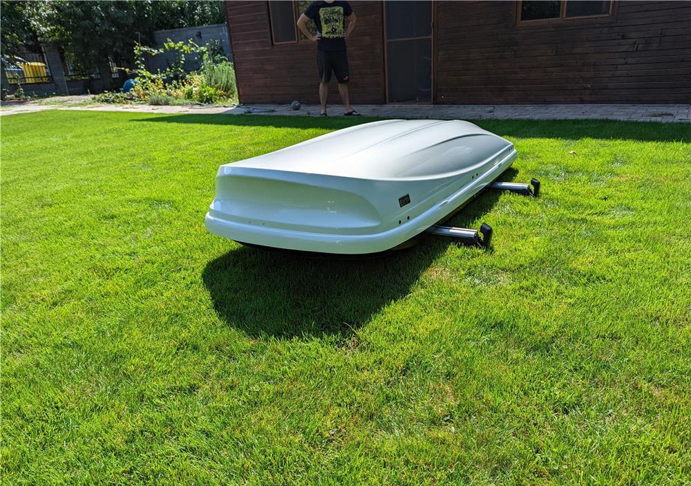 Cutie portbagaj originala BMW "X", alb lucios - cea mai mare dimensiune