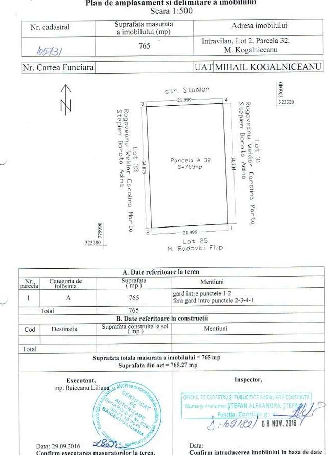 de vânzare 3 terenuri intravilane in Mihail Kogalniceanu,jud Constanta