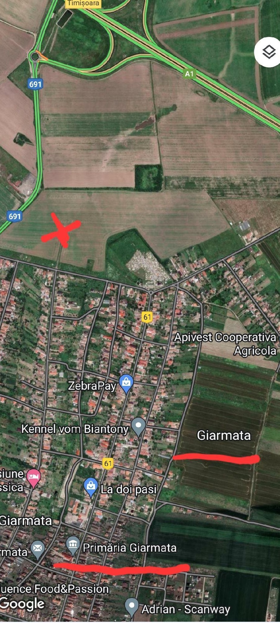 De vanzare teren intravilan Giarmata