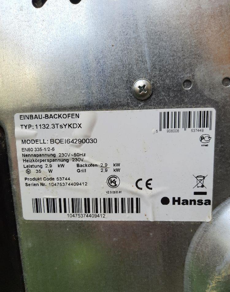 Dezmembrez cuptor electric incorporabil Hansa,nu mai deculpeaza