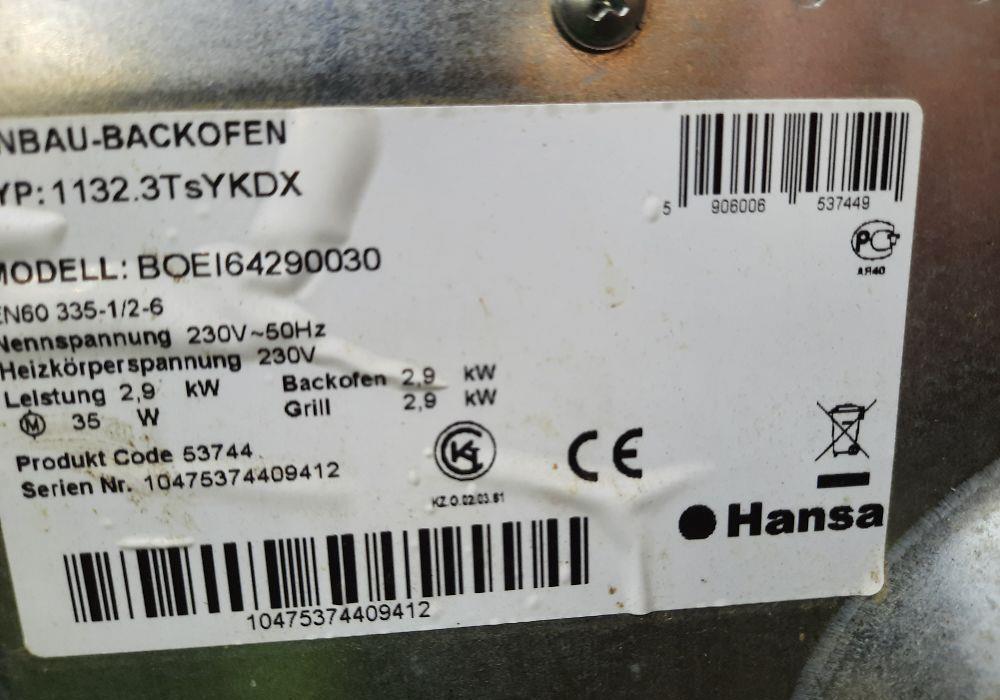 Dezmembrez cuptor electric incorporabil Hansa,nu mai deculpeaza