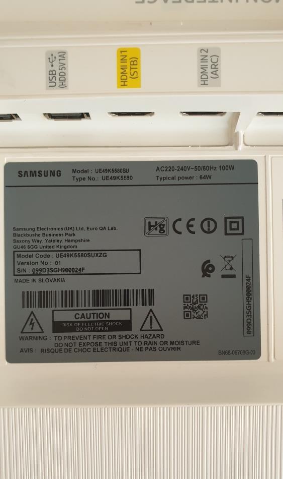 Dezmembrez smart tv Samsung ue49k5580su