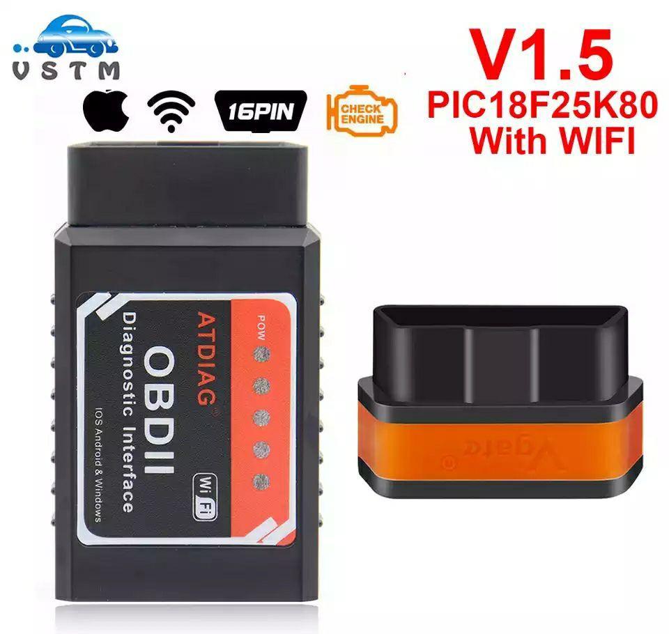 Diagnoza erori scaner auto ELM327 OBDII iOS WIFI Pic18f25k80