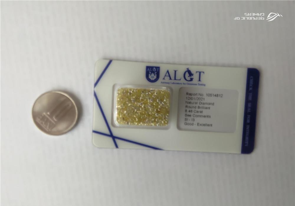 Diamante certificate 8.46ct
