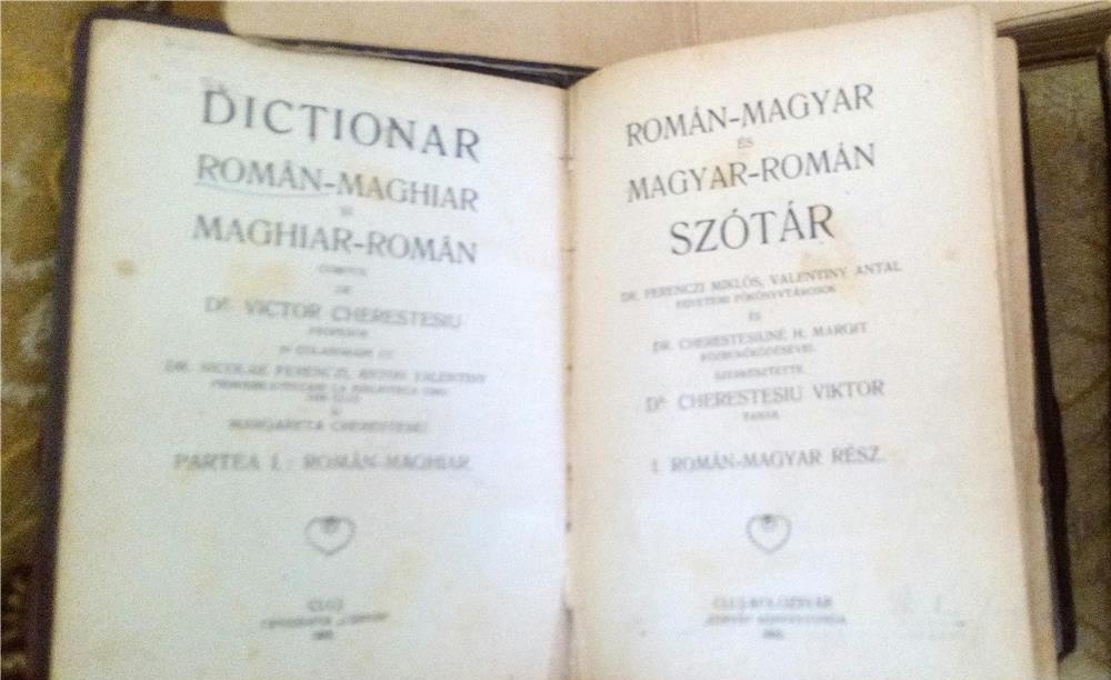 DICTIONARE Roman -maghiar si maghiar -roman vintage