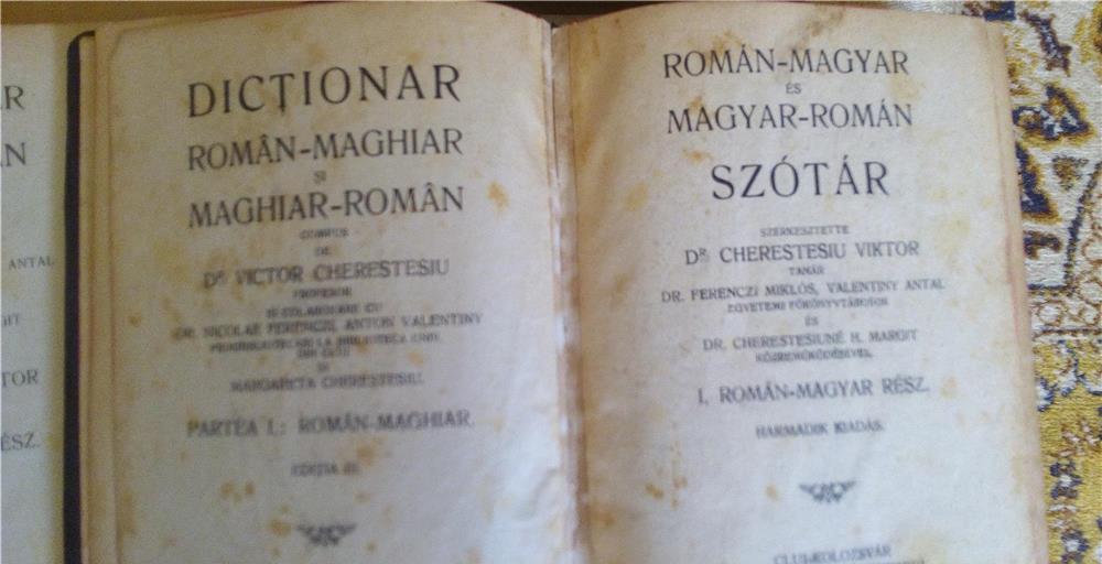 DICTIONARE Roman -maghiar si maghiar -roman vintage