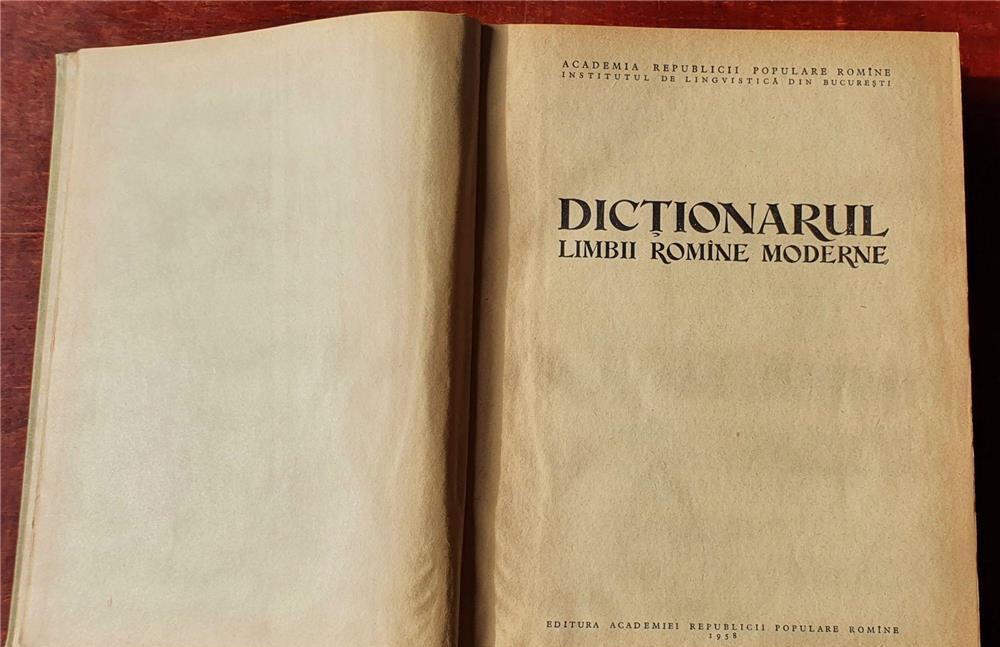 Dictionarul Limbii Romane Moderne, Editura Academiei Romane 1958