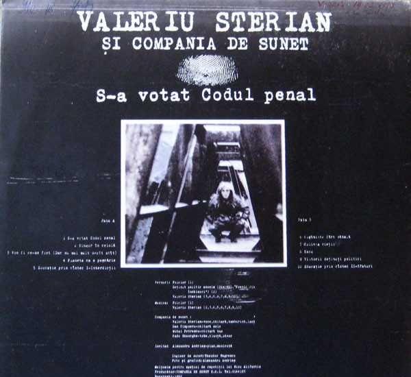Disc Vinyl Valeriu Sterian și Compania De Sunet S-a Votat Codul Penal