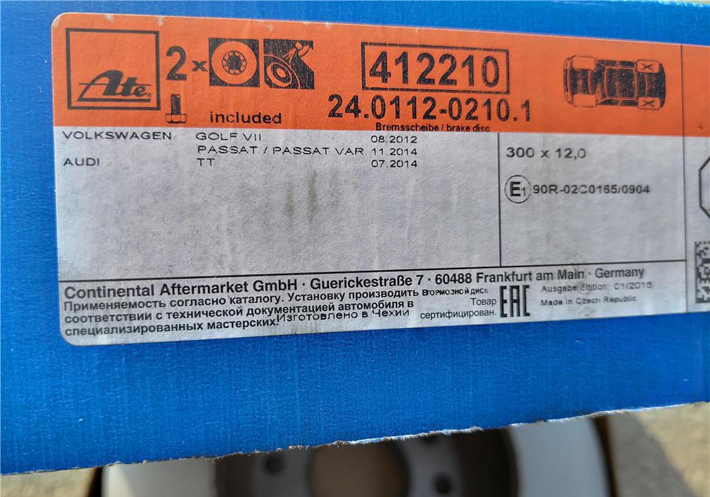 Discuri frana spate ptr Vw,Audi,Seat,Skoda 300mm
