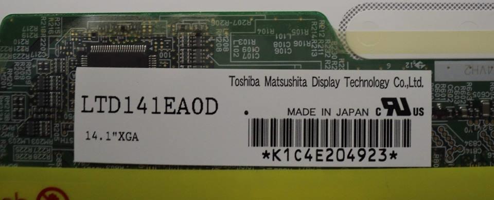Display Laptop 14,1" Toshiba Lampa Mate Code: LTD141EA0D