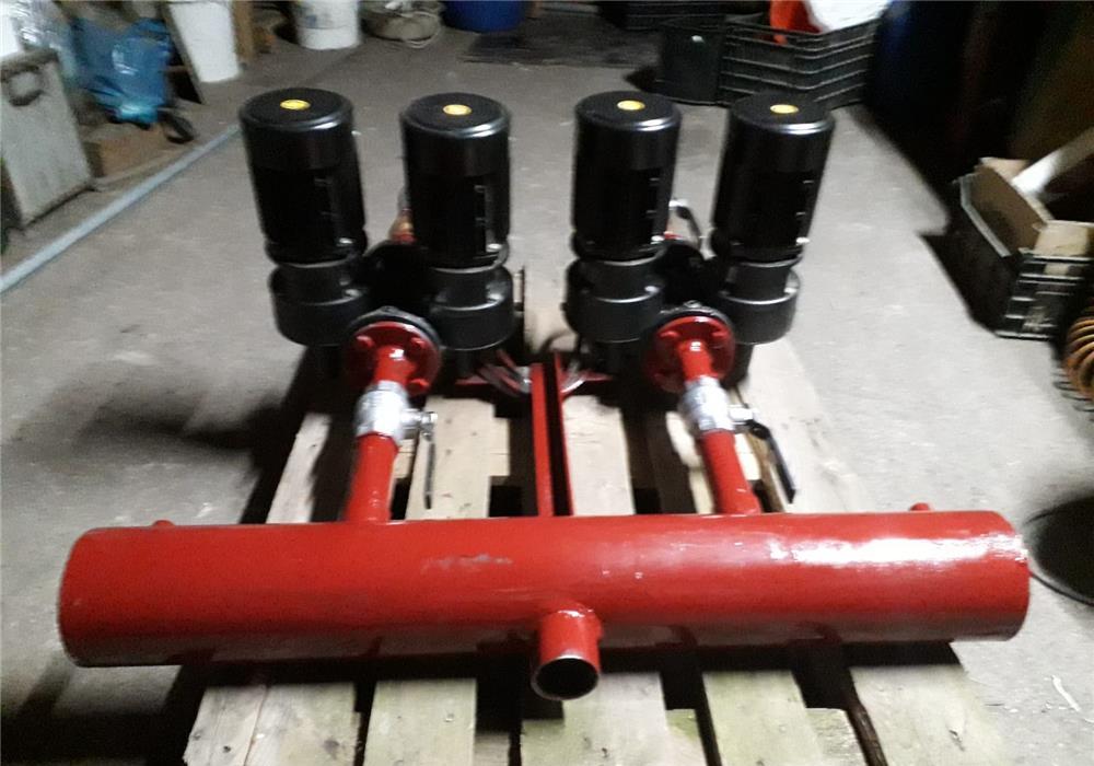 Distribuitor agent termic cu 2 circuite si 2 pompe duble Grundfos