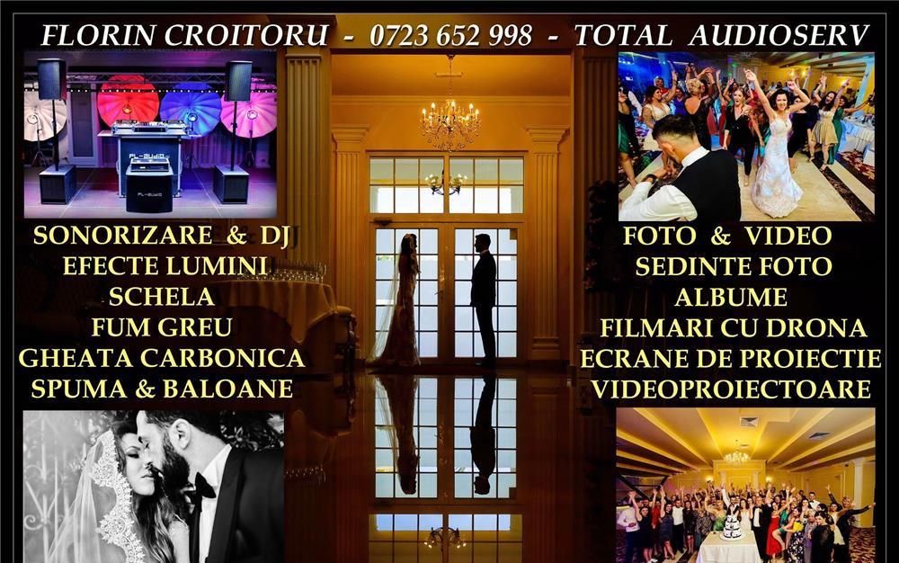 Dj,sunet,fum greu,solista live,fotografi & video,conferinte,rental echipamente,lumini