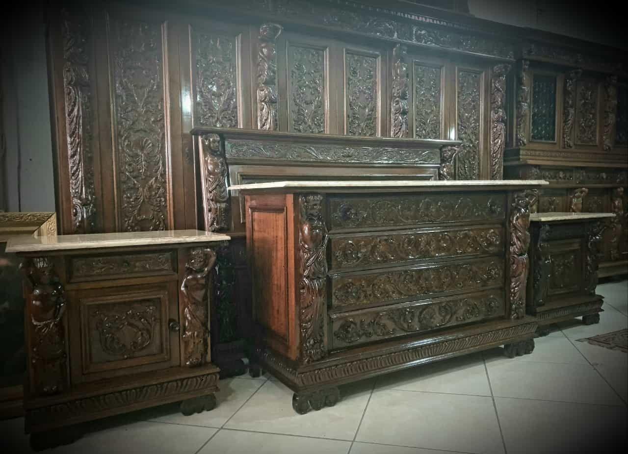 Dormitor lemn stil Renașterea