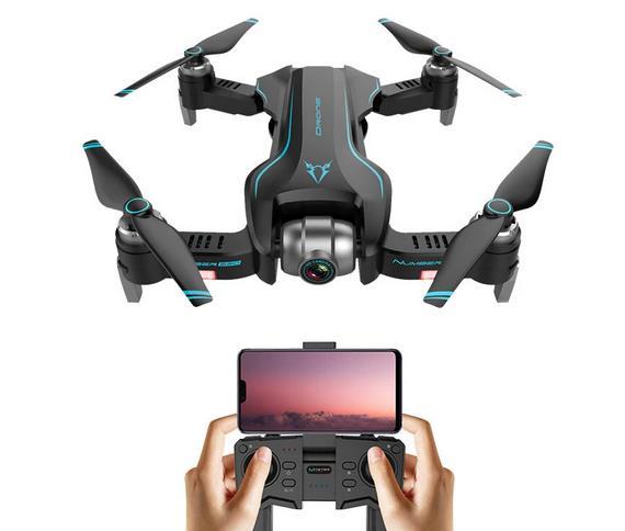 Drona / Quadcopter pliabil(a) - GPS / camera 4k - 3 baterii