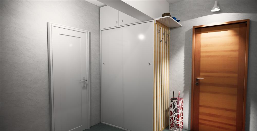 Dulap dressing hol dormitor 2,5m inaltime usi glisante