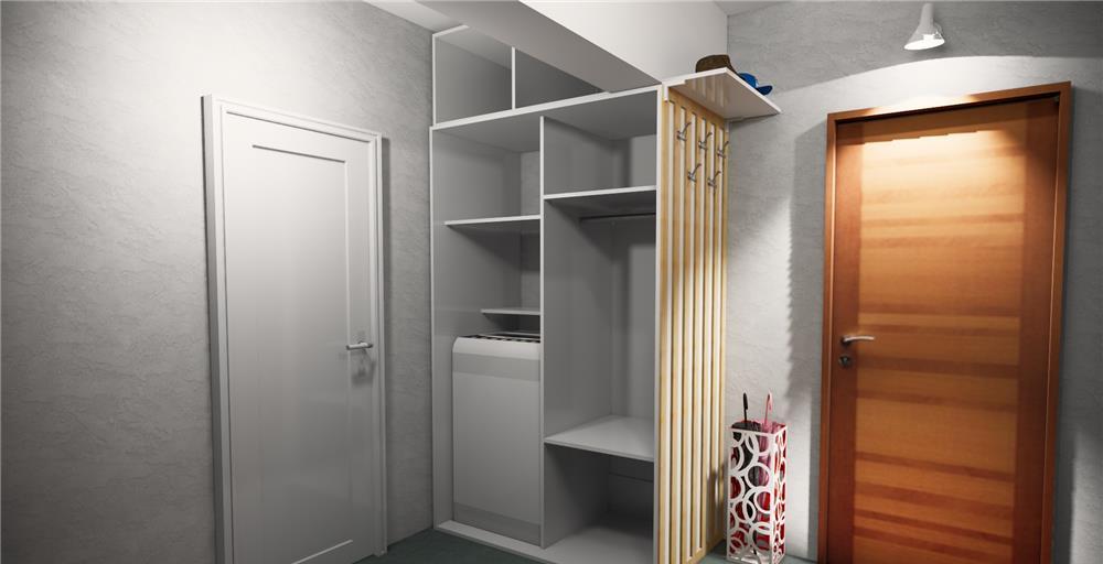 Dulap dressing hol dormitor 2,5m inaltime usi glisante