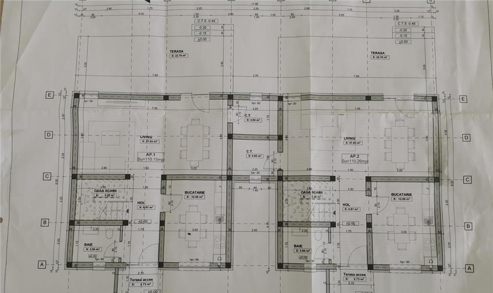 Duplex 4 camere-110 mp Giroc- unit prin camera tehnica-162.000 euro