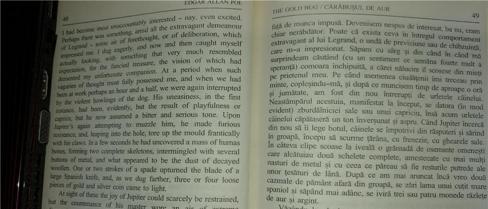 Edgar Allan Poe - The gold bug. Carabusul de aur (editie bilingva)