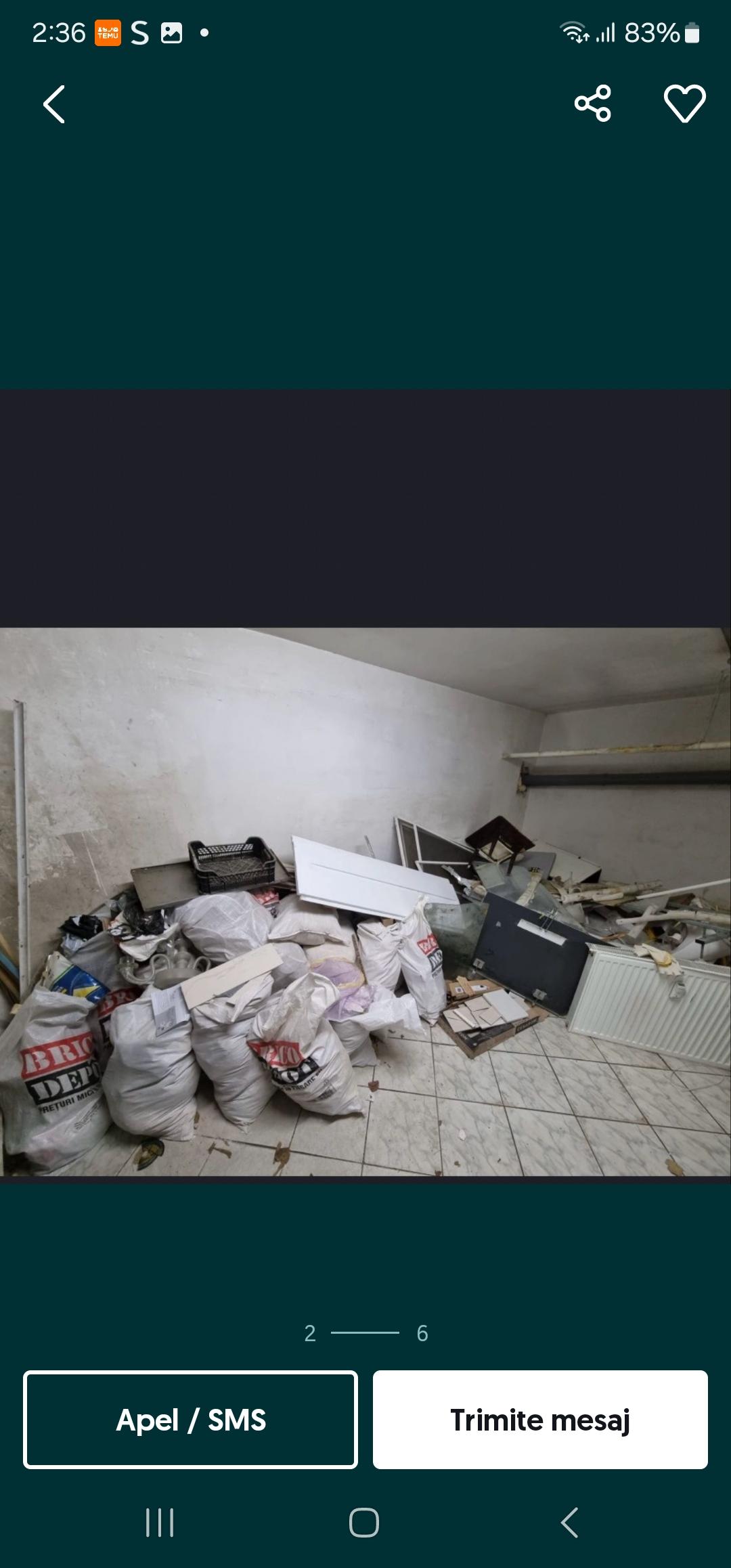 Efectuez debarasări din case grădini curți apartamente