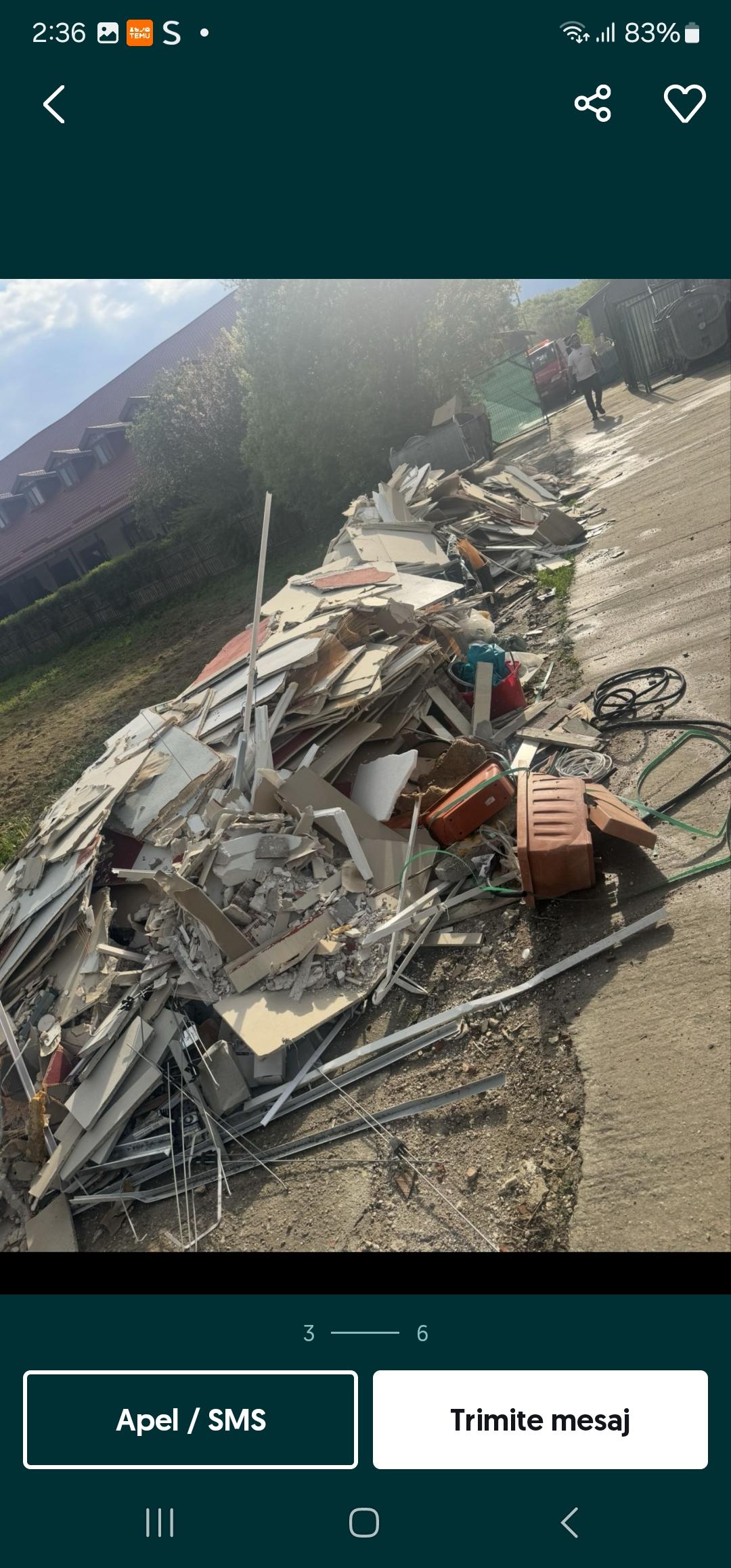 Efectuez debarasări din case grădini curți apartamente