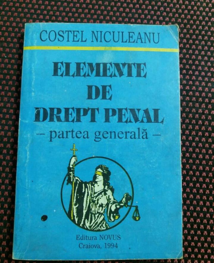 Elemente de drept penal - partea generala - Costel Niculeanu