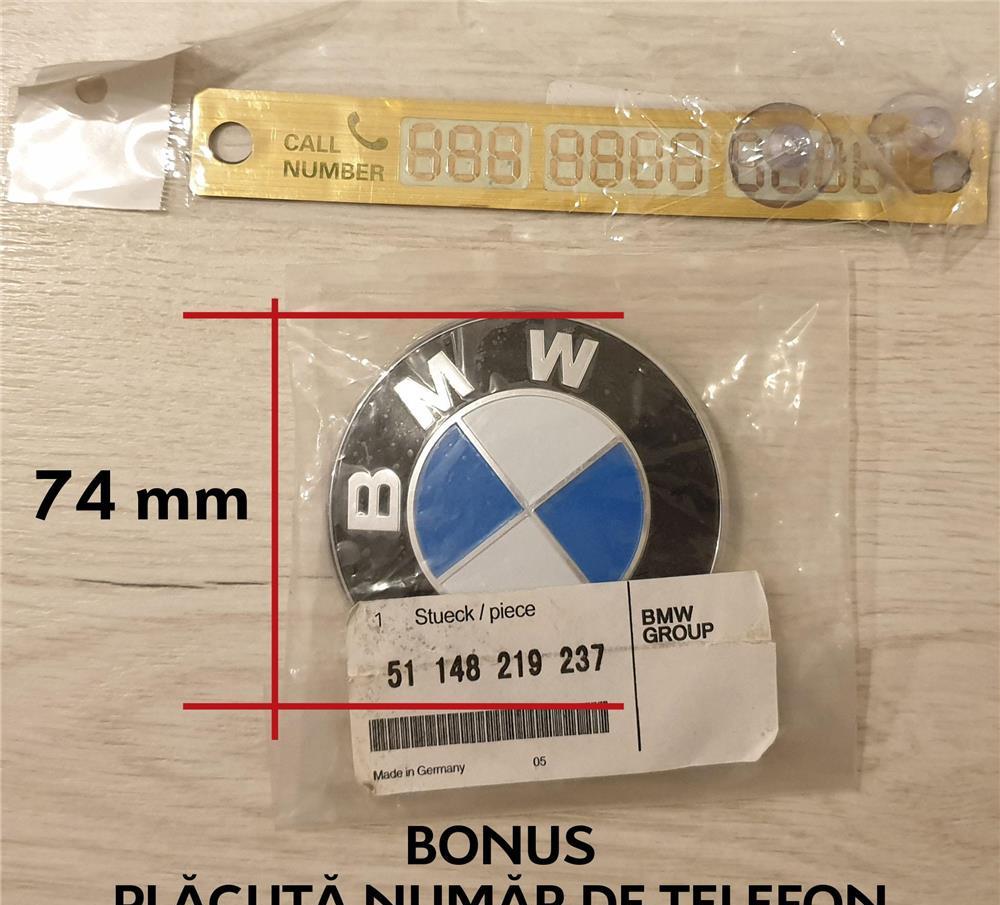 Emblema capota 82mm & 74mm si CAPACELE jante 68 mm + BONUS