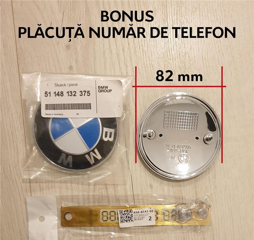 Emblema capota 82mm & 74mm si CAPACELE jante 68 mm + BONUS