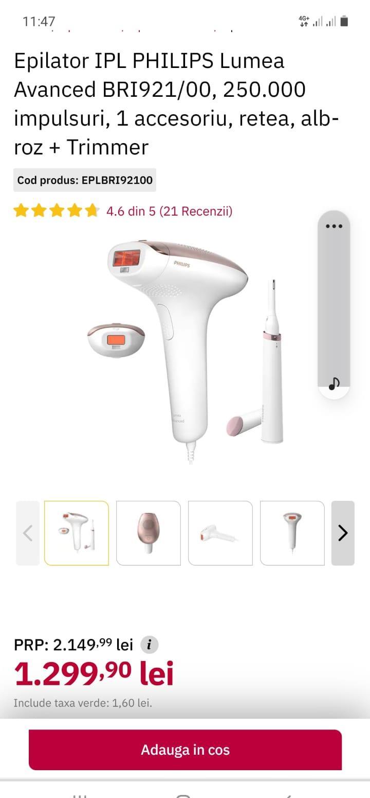 Epilator IPL Philips Lumea Advanced