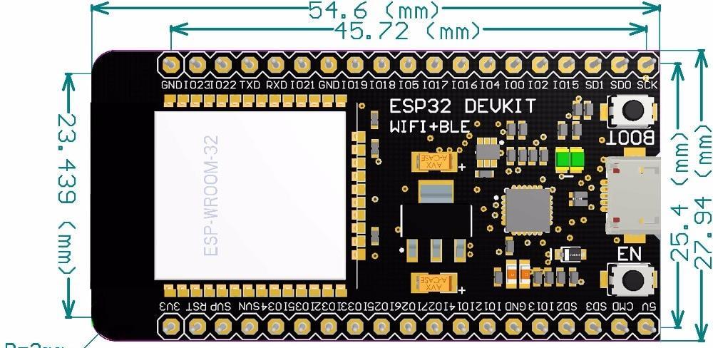 ESP32 Development Board WiFi+Bluetooth Ultra-Low Power Consumption Dual Core