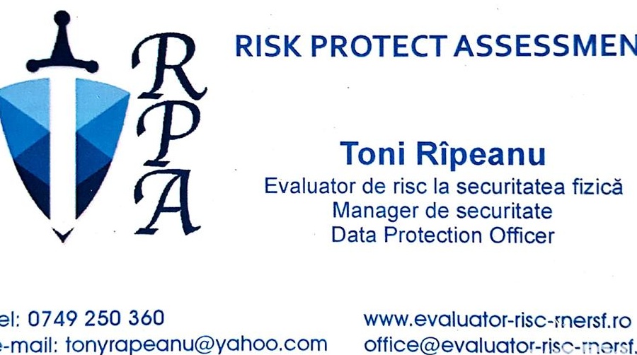 Evaluare de risc la securitate fizica de la 300 lei