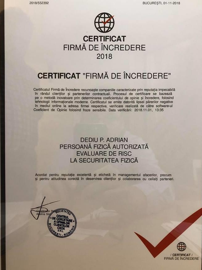 Evaluator de Risc la Securitate Fizica