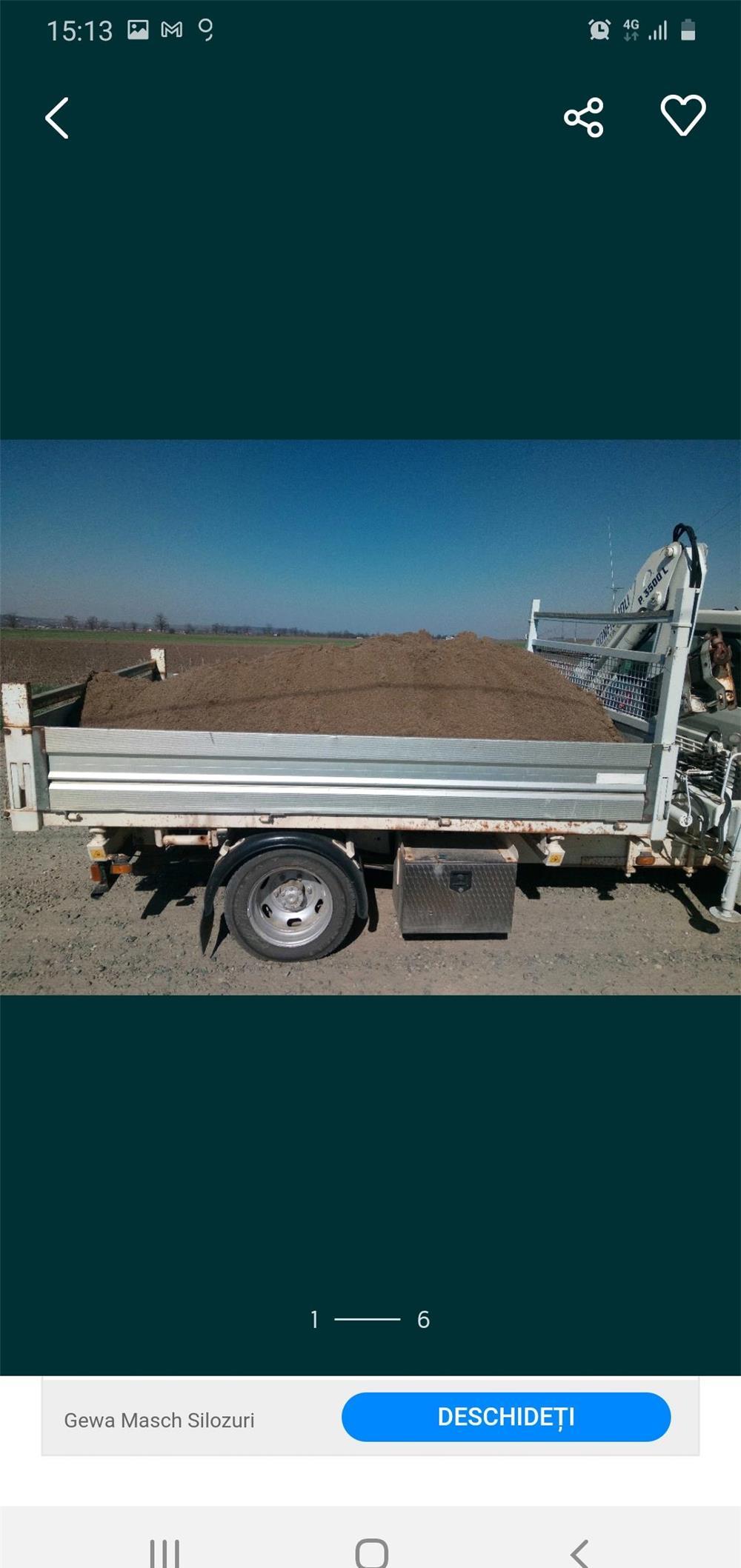 Execut transport basculabil cu macara pt Dorohoi