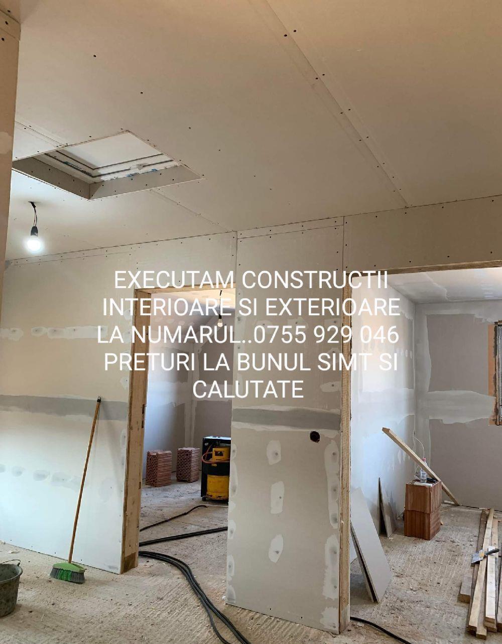 executam costrucții si decorațiuni interioare. exterioare