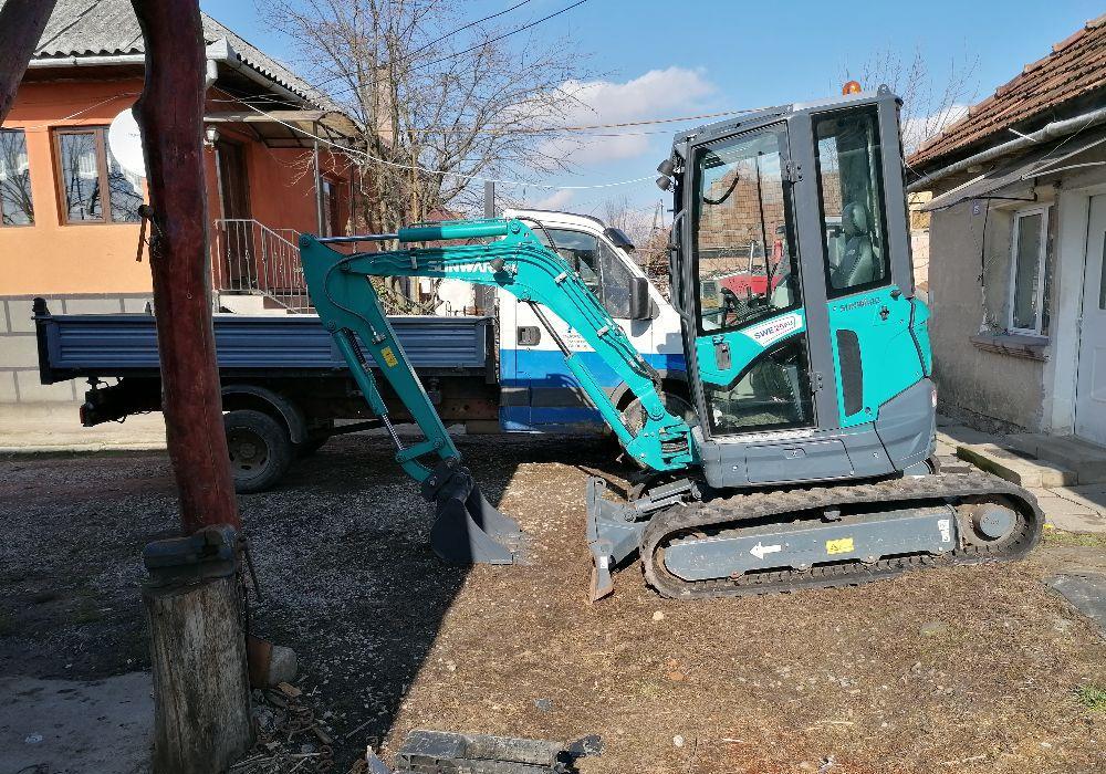 Executam diverse lucrări cu miniexcavator de 2.8 t!