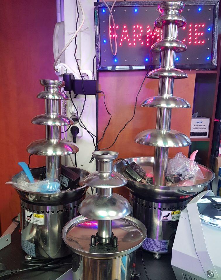 Fantana de ciocolata profesionala din inox 4 5 6 7 etaje-cascade