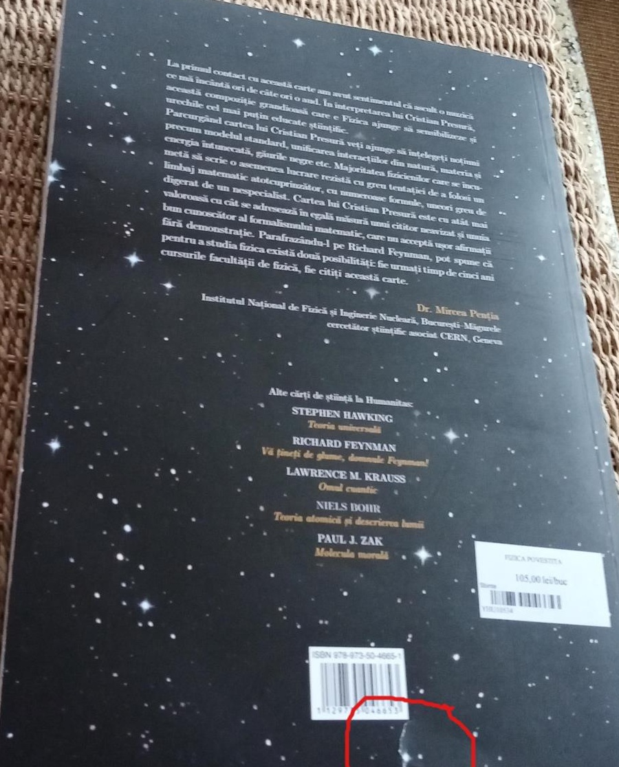 "Fizica povestită" - Cristian Presură + (plus optional "Teoria Conspiratiei")