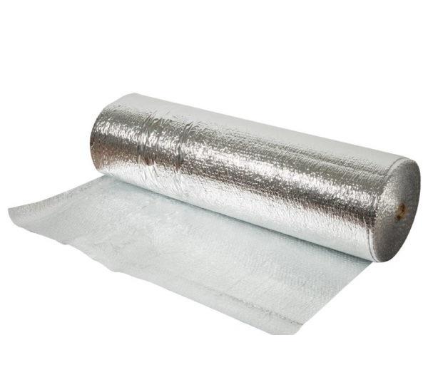 Folie aluminizata , folie aluminiu armat 75 m /rola, bariera de vapori