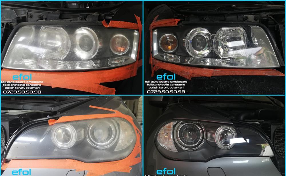 Folii auto solare, polish faruri, folie protectie