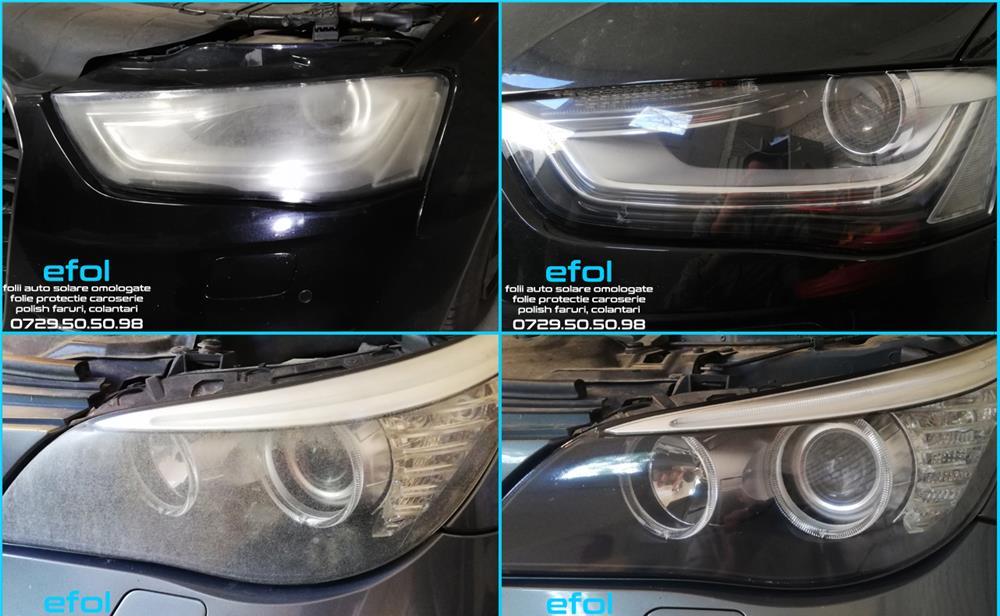 Folii auto solare, polish faruri, folie protectie