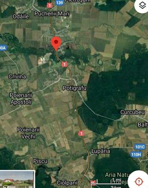 FOR RENT, Teren Drumul National 1, DN 1-11.500 MP, deschidere 110 ml, la 30 Km de Bucuresti