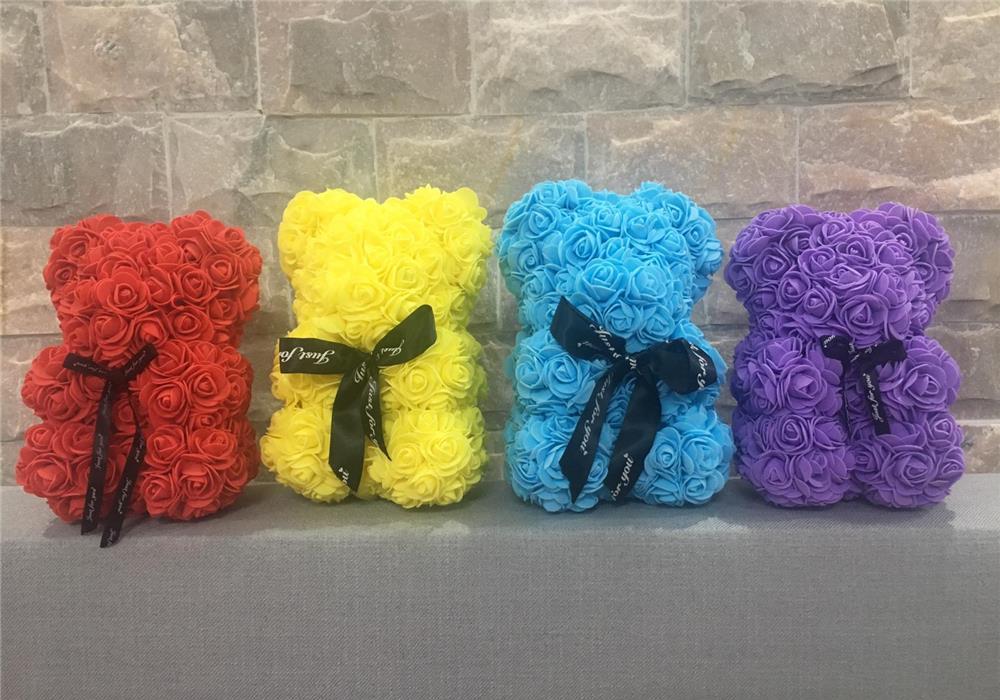 Forever Teddy rose bear ( Urs din trandafiri spuma), 25 -30 cm sau 40 cm