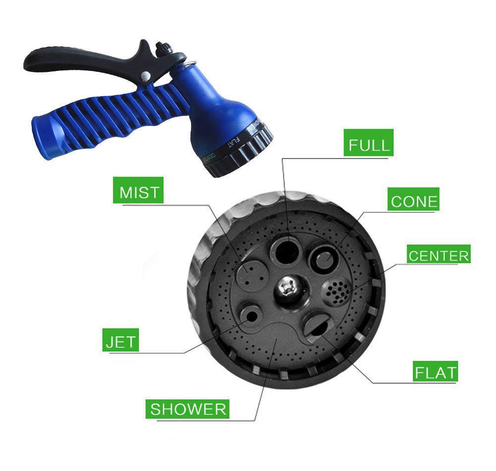Furtun Extensibil MRG M-479, 60 m, Pistol cu 7 pozitii inclus, Albastru C479