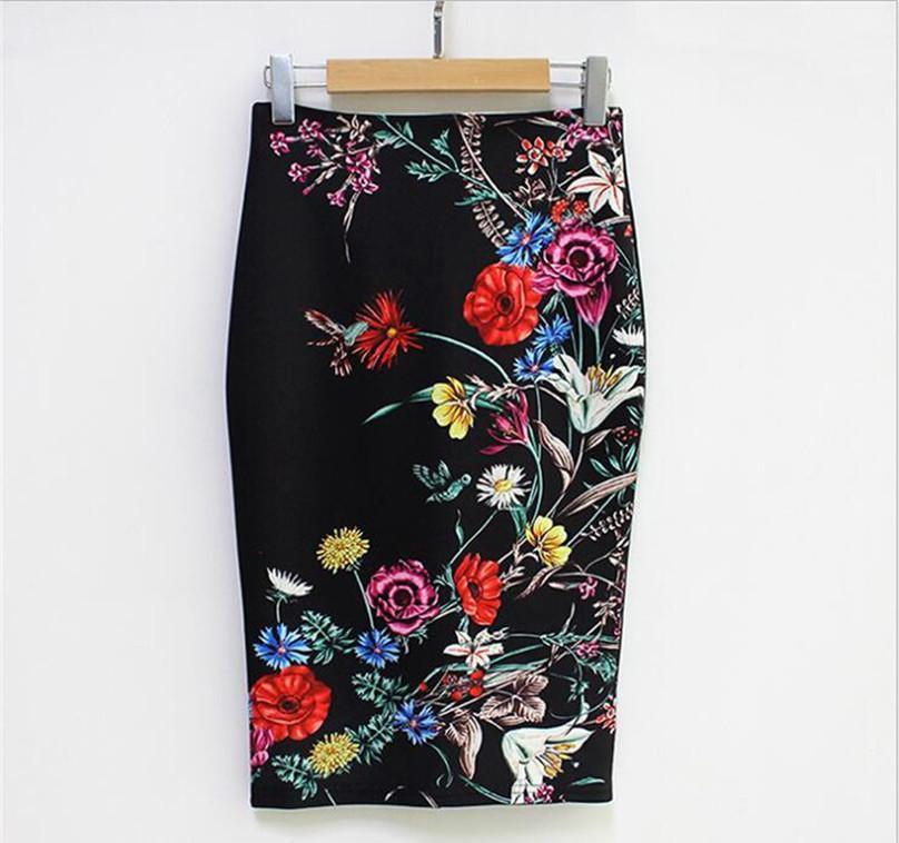 Fuste elegante florale