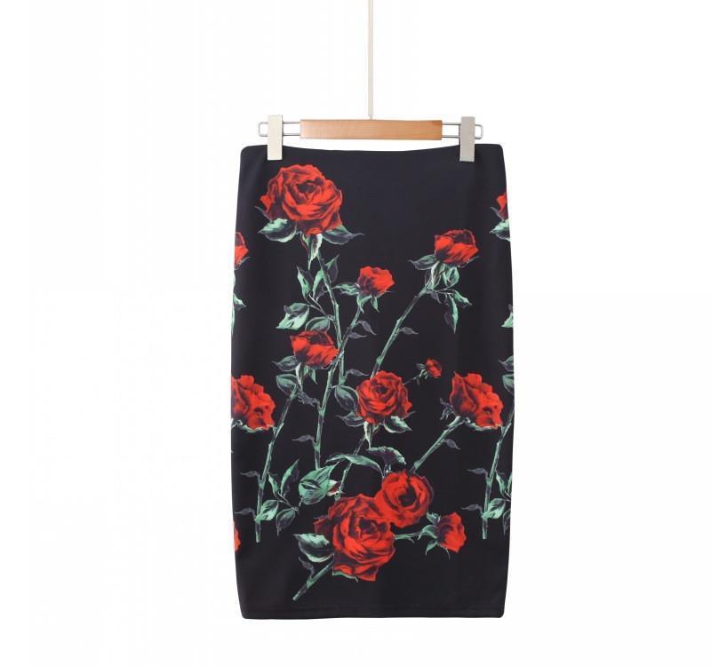 Fuste elegante florale