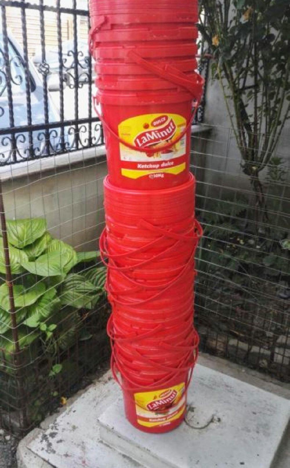 Găleți plastic cu capac etanș
