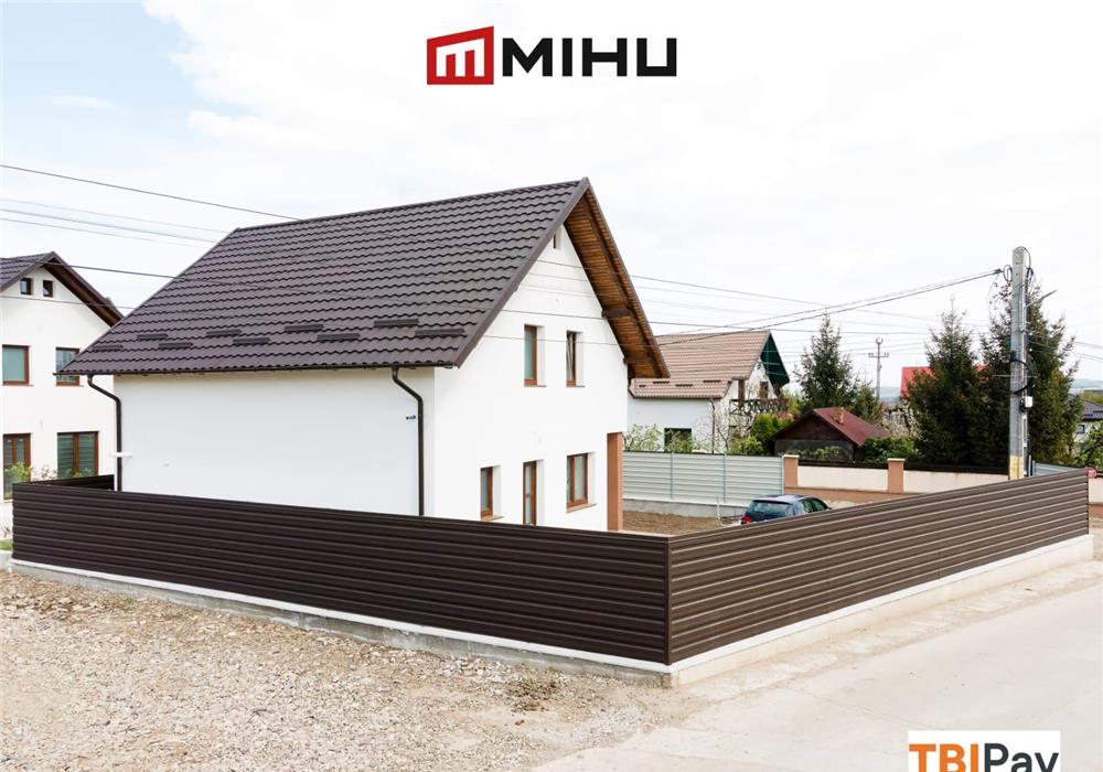 Gard din tabla cutata, model T18 elevatie